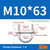 1Set Screws Pipe U-clamp With Baffle Round Bolt New M10 Round Tube Clamp  for Round Tube