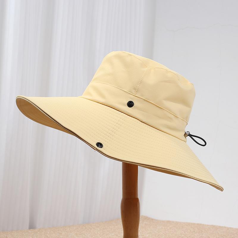 Summer Big Brim Outdoor Visor Male and Female Versatile Leisure Sports Mountaineering Sun Hat Versatile Bucket Hat