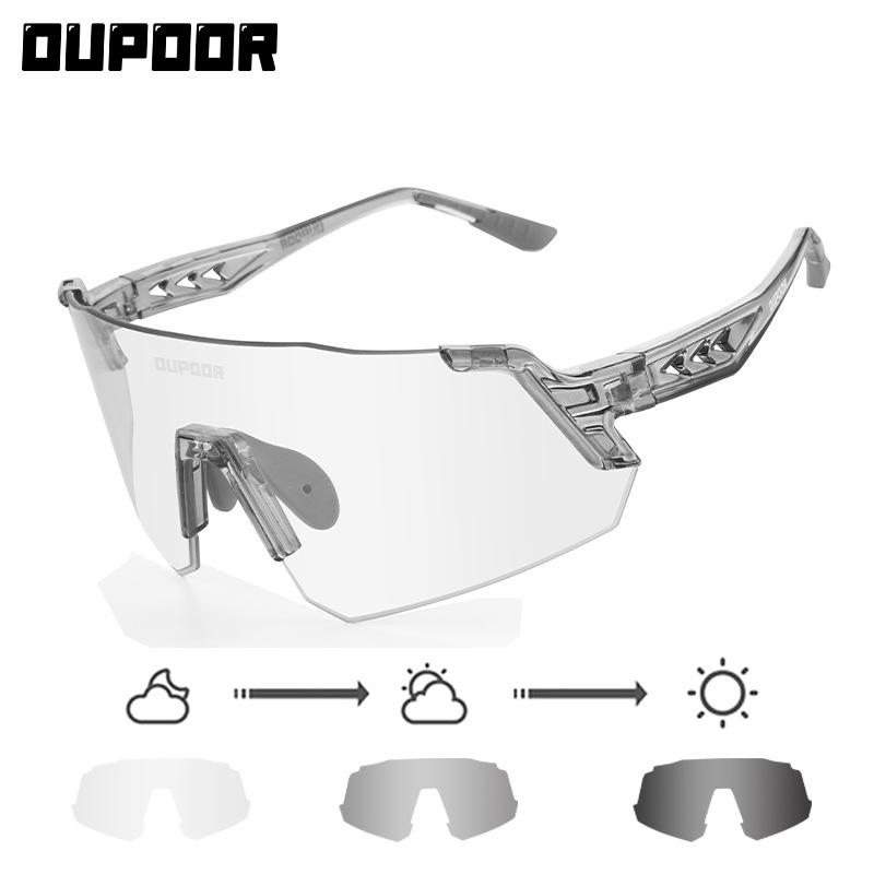

OUPOOR Colorful Cycling Glasses Outdoor Marathon Day Night Sports Mountain Bike Eye Protection Windproof