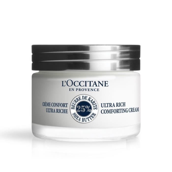Crème visage - L'Occitane - Karité Ultra Riche - 50 ml - Nourrit les peaux sèches - Hypoallergénique