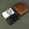 Universal Leather Camera Bag For Lumix Zs99/tz99 Sony Zv1m2 Canon Sx730/740 Crossbody Bag Shoulder Camera Storage Bag