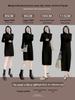 Autumn/Winter Women's Loose Long Sleeve Knit Dress with Half-High Neck