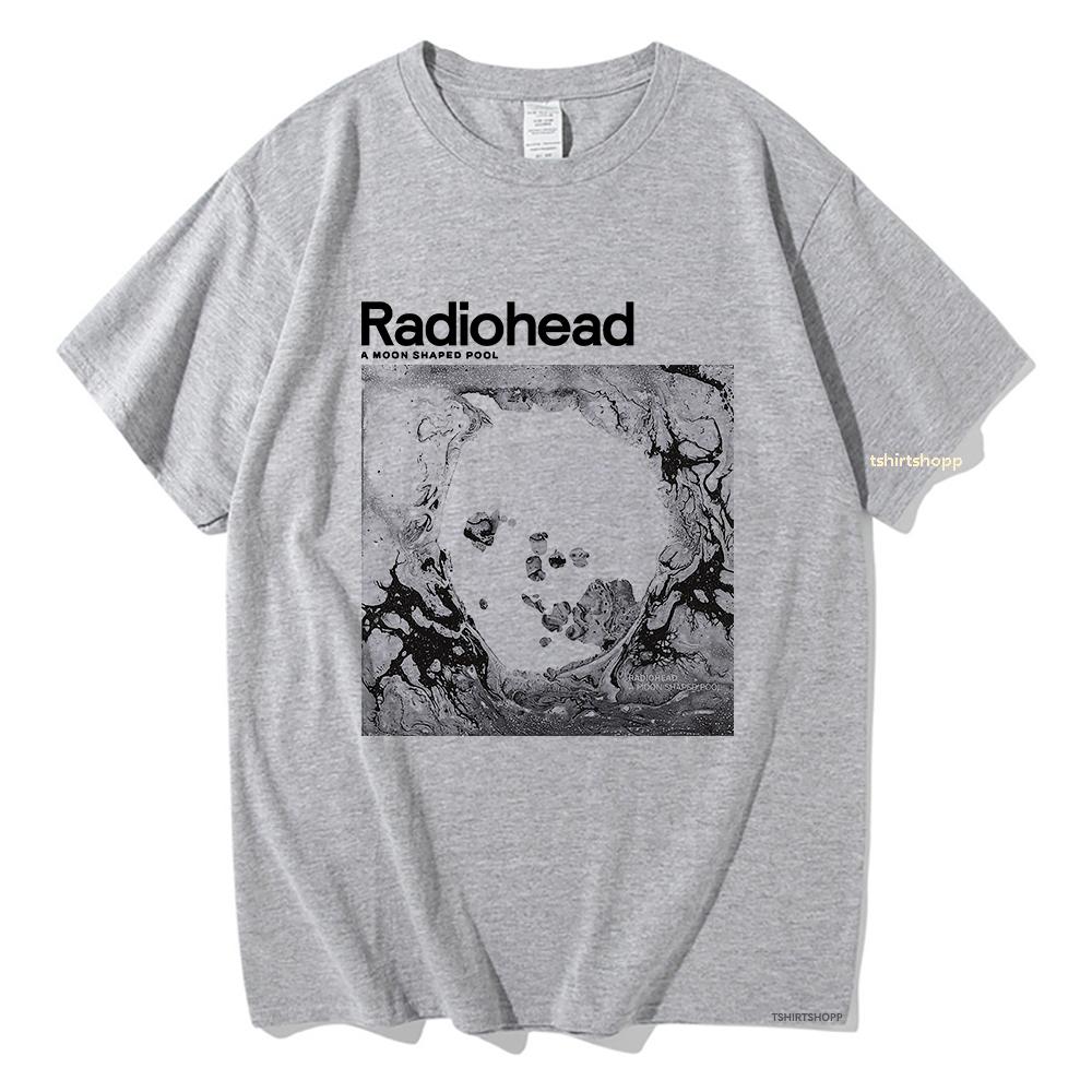 

Футболка з принтом «Місяць» Radiohead Чоловіча/Жіноча Харадзюку Вінтажний Графічний 100% Бавовна Класична Унісекс Високоякісна Футболка XL