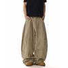 American Retro Washed Scimitar Pants, Workwear Pants for Men and Women, Unique Design, Cool and Casual Loose Straight-Leg Wide-Leg Pants