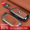 BACH1 80% New Zinc Alloy Leather Car Key Case Cover Shell For Series 7 735i 740Li X7 X1 U11 2023 I7 G07 LCI XM Remote Keychain Ac