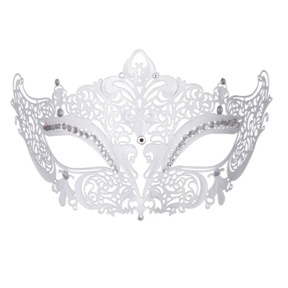 Creative Retro Half Face Mask Rhinestone Metal Eye Mask Halloween Party Mask  Masquerade Jewelry