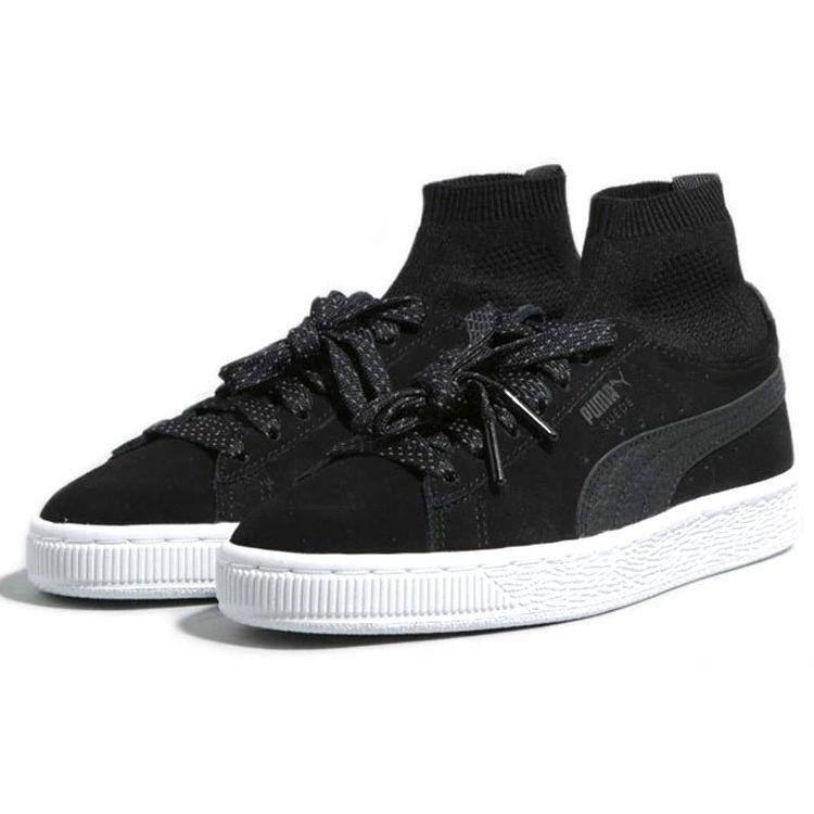 Puma Suede Classic Mid-Top Casual Sneakers Women Sneakers Black 365875-01