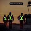 LED Reflective Vest Light Up Running Vest Adjustable Elastic Vest Jacket Vest Night Warning Work Fishing Sports Vest for Cycling