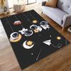Cute Astronauts and Stars Rug Suitable for Use As an Anti-slip Game Mat for Living Room and Bedroom Sofas