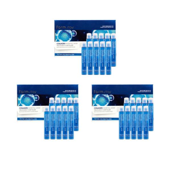 FARM STAY Collagen Water Full Moist Treatment Hair Filler 13ml X 10pcs (3 Options)