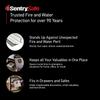 SENTRY Fireproof Bag for Home Fireproof and A4 Snap and Zipper Double Gray Safes, Water-Resistant, Size, Closure, Lock, (FBWLZ0)