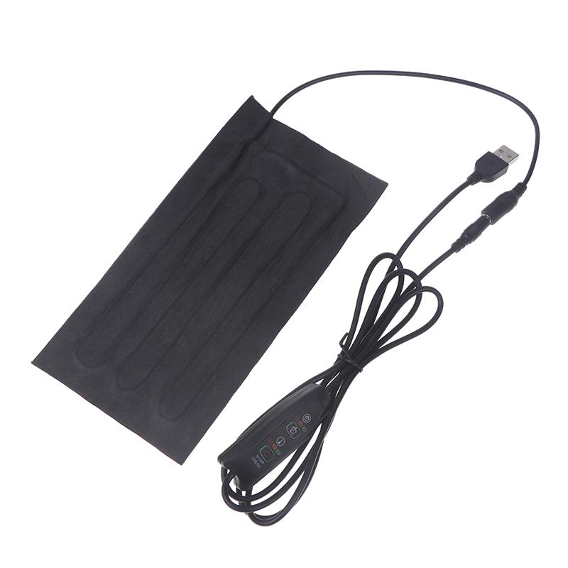 Almofadas aquecidas de fibra de carbono quentes com carregamento USB, tapete aquecedor de cintura e barriga, placa quente portátil para aquecimento do corpo, pés, inverno