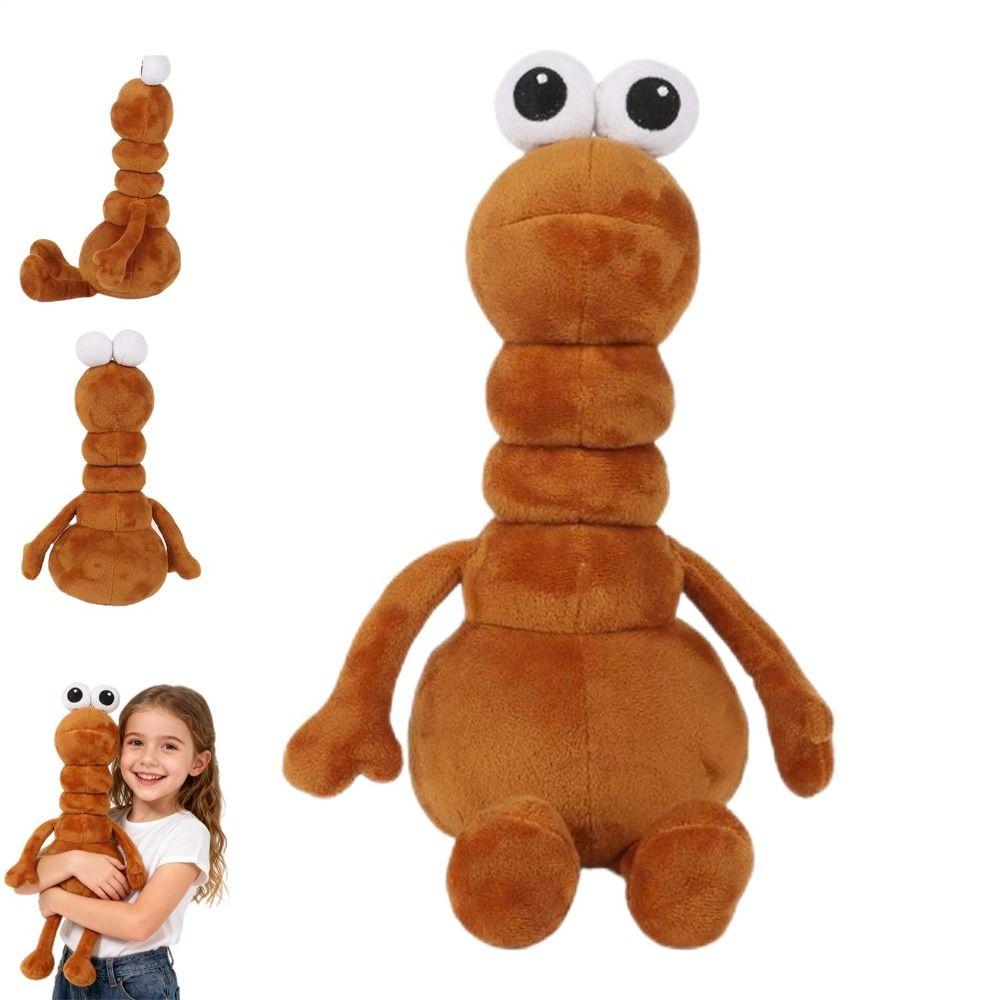 Lightweight Stitching Meme Worm Doll Skin-Friendly Marcus Plush Toy Robert Worm Plush Fans Gift