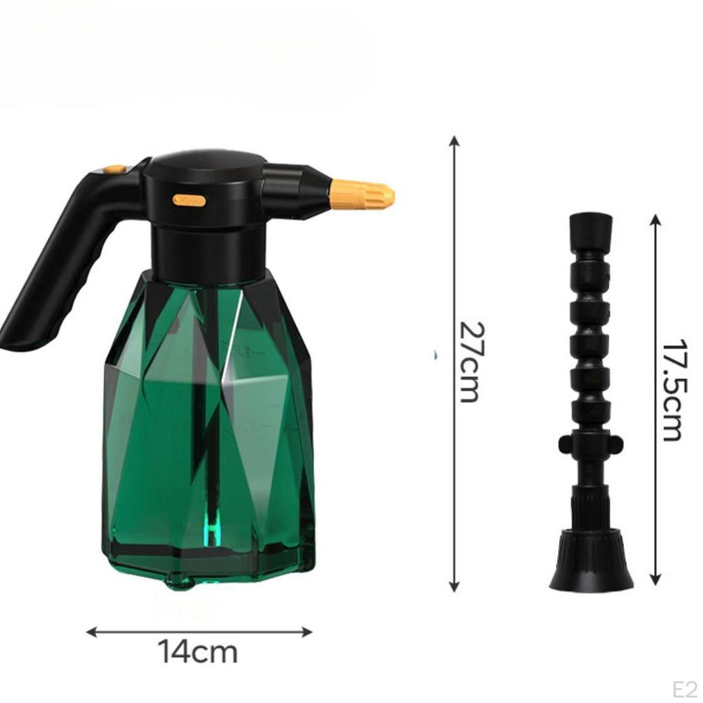 2 Liter Electric Spray Bottle Car Wash with Adjustable Nozzle USB Rechargeable for Garden Cleaning