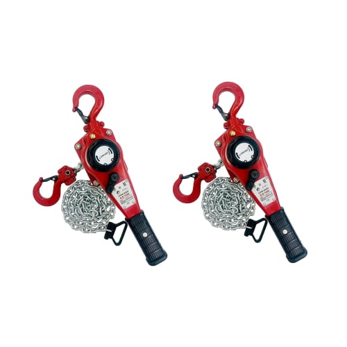 Lightweight, compact, newly released 0.8 ton lever hoist (800 kg capacity, 0.8 ton capacity, 1.5 m chain). Chain block, chain hoist, load securing dev