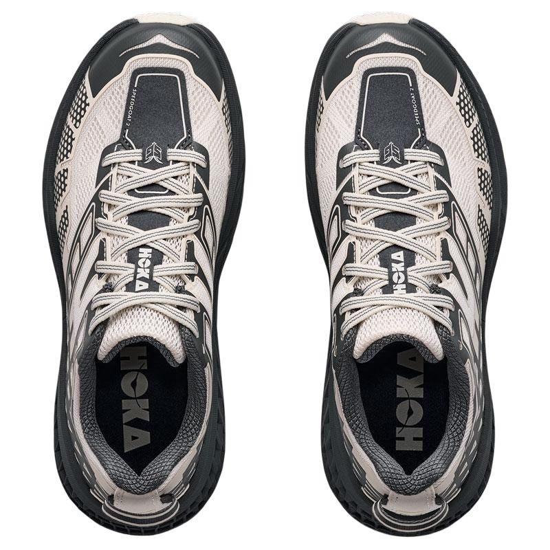 HOKA One One SPEEDGOAT 2 Trail Running Shoes Unisex Low Top White Black 1162710-ARRB