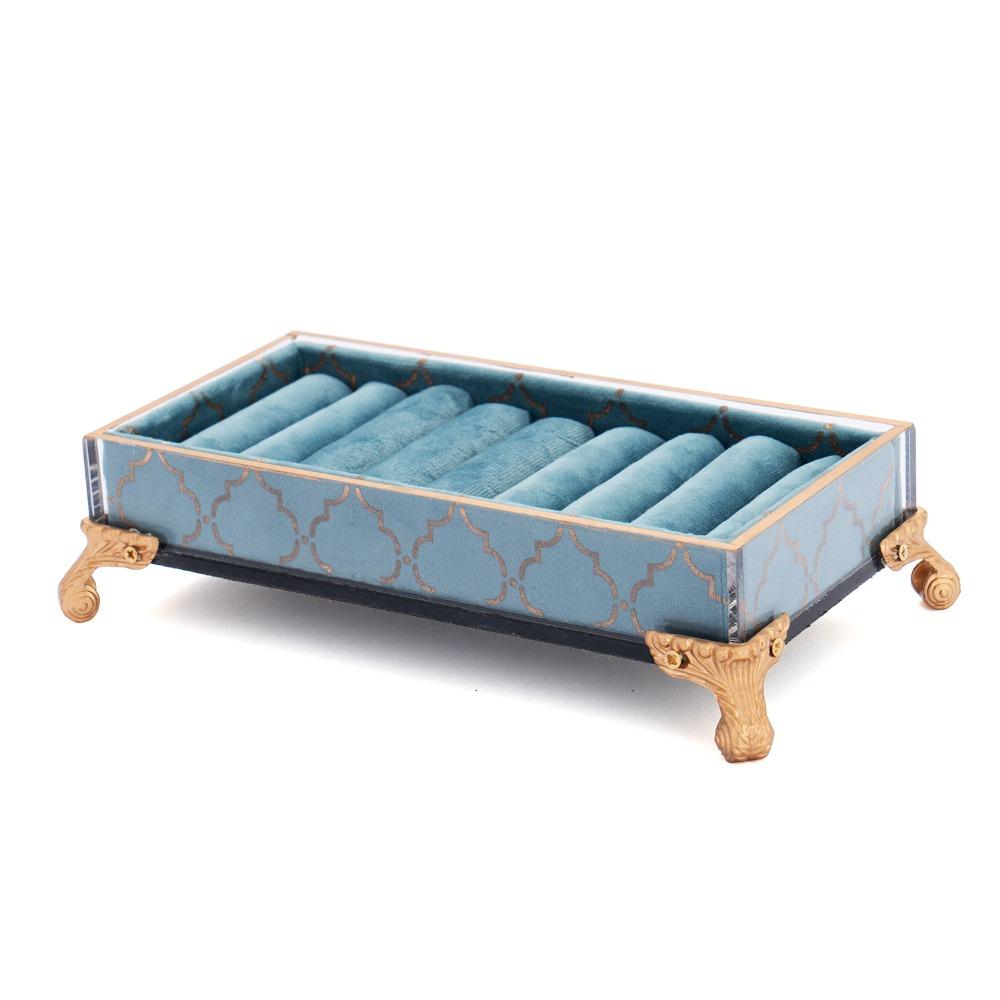 Durable Trinket Box Smooth Jewelry Organizer Holder Jewelry Display Stand Showing Exhibition