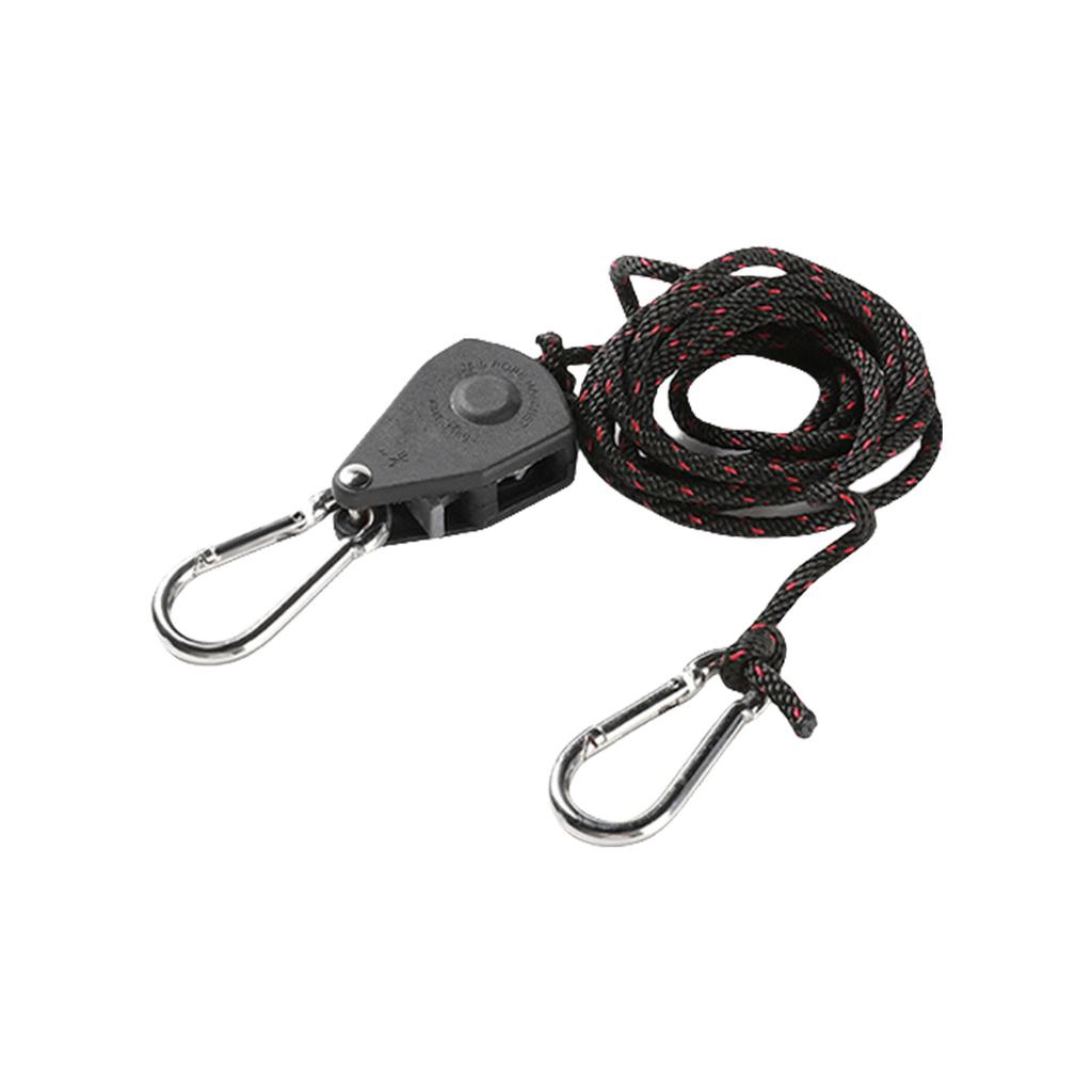 Tent Guy Rope with Pulley Quick Setup Outdoor Guy Lines Reflective Camping Rope with Adjuster for Camping Hiking