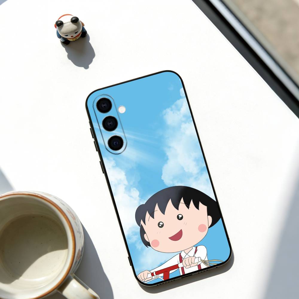 

Chibi Maruko-chan Phone Case For Samsung Galaxy A73,A72,A71,A70,A53,A52,A51,Others Soft Black Cover Samsung a51 4g