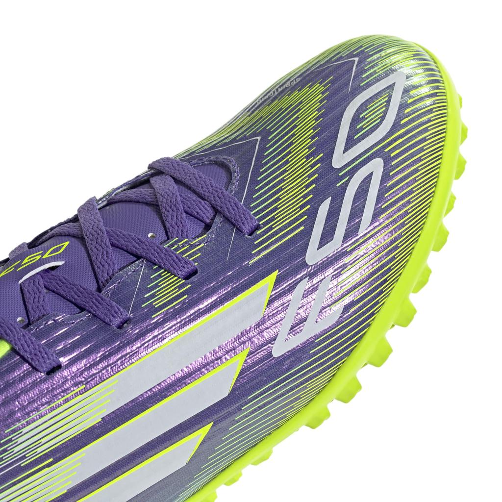 Adidas F50 Club TF Futsal Unisex Purple Lemon Size Cm Shoes, Adult, NIL89, Rush/Footwear White/Lucid (JI0026), 28.0