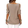 Off Shoulder Large Size Fashion Women Blouse Loose Casual Short Sleeve T-shirt for Women Solid Color O Neck Sweet Simple Office Basic Sweet Shirts