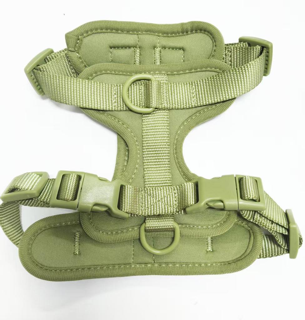Premium PVC Waterproof Dog Tactical Harness Set - Anti-Bite Collar & Leash Combo