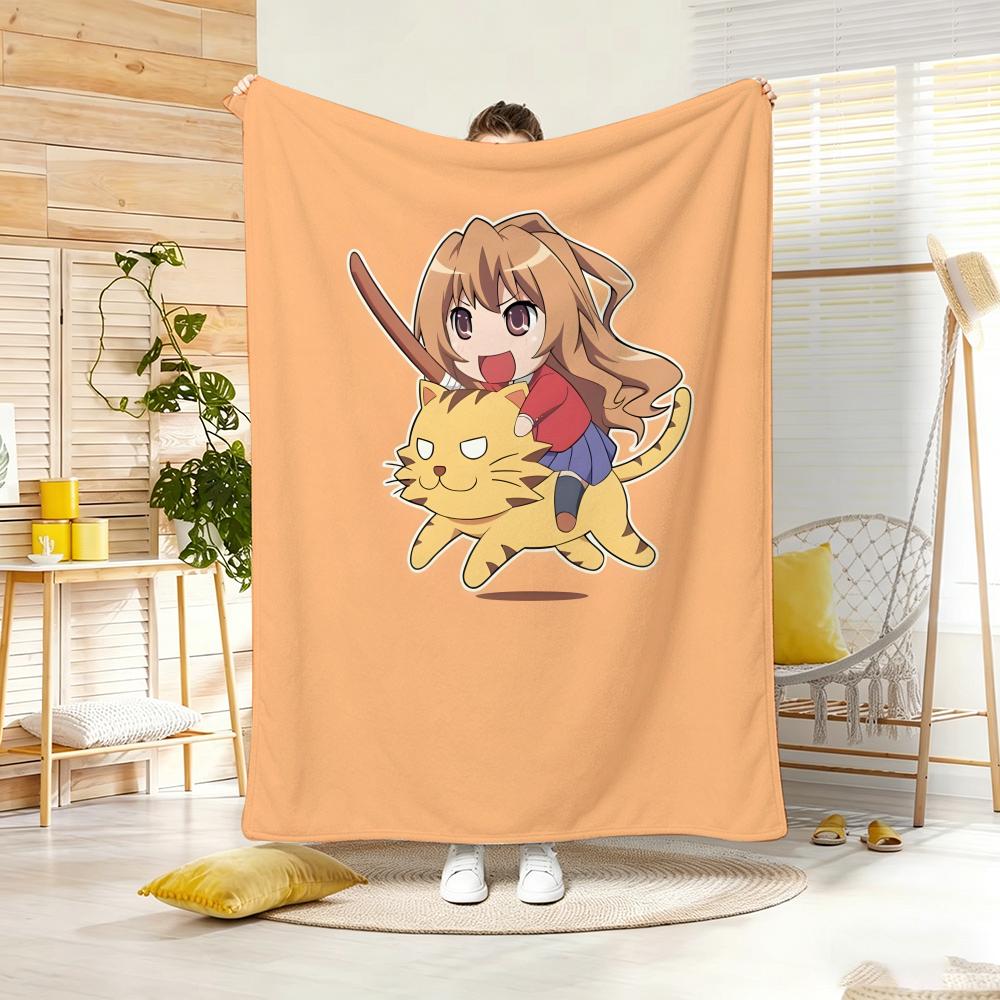 Anime T-ToradoraS Throw Soft Warm Throw Blanket for Bedroom Living Room Bed Travel Camping Picnic Gift