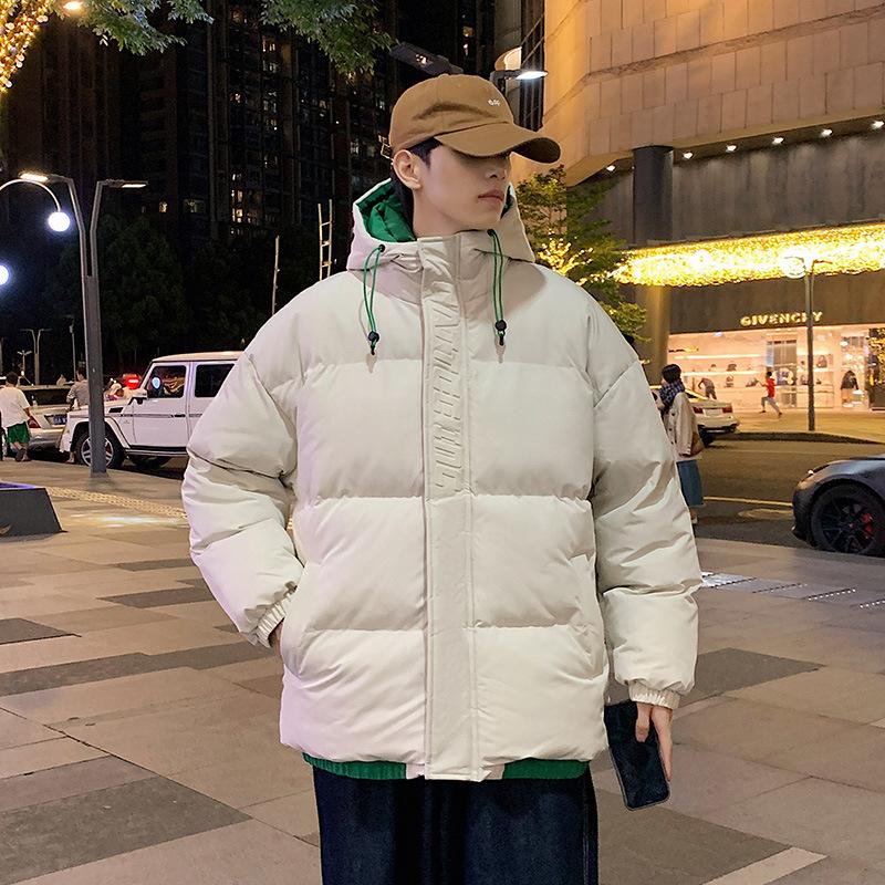 Men's Loose Casual Cotton Jacket Long Hip-Length Warm Winter Daily Coat