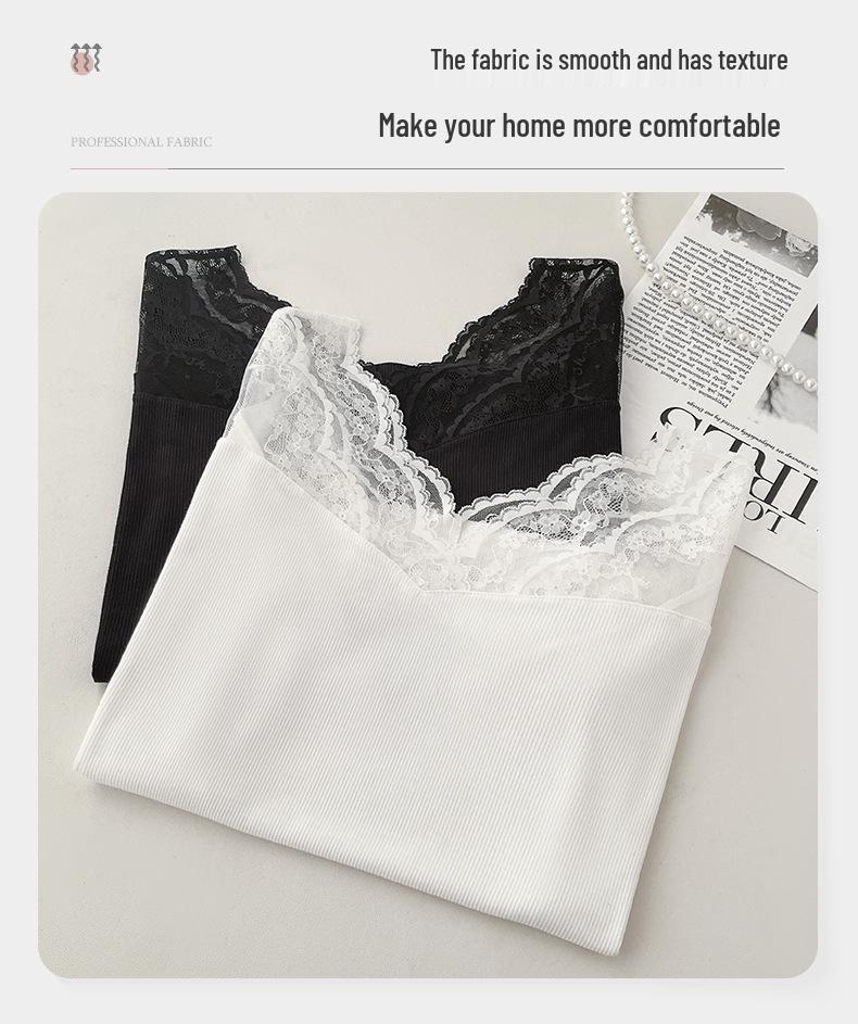Spring/Summer Women's Short Sleeve Ruffle Lace Pajamas