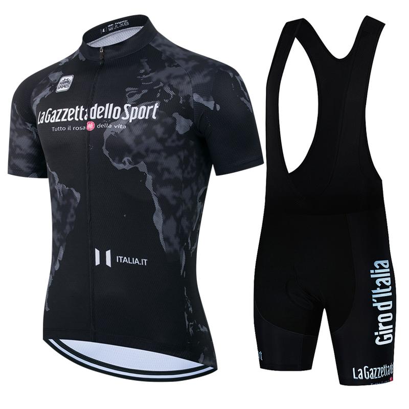 

Тур по Италии 2025 Комплект велоджерси Розовая велоодежда Мужская рубашка для шоссейного велосипеда Костюм Велосипедные шорты с лямками Спортивный костюм Asian size-L