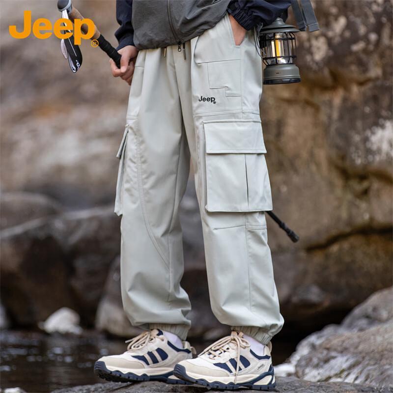 

JEEP Men s Loose Fit Multi-pocket Cargo Pants XL