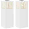 Solar LED Path Light 2 Pcs White Cold Rolled Steel