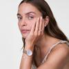 Danielwellingteon Crystalline Bezel Melrose Women'S Rose Gold Metal Wristwatch
