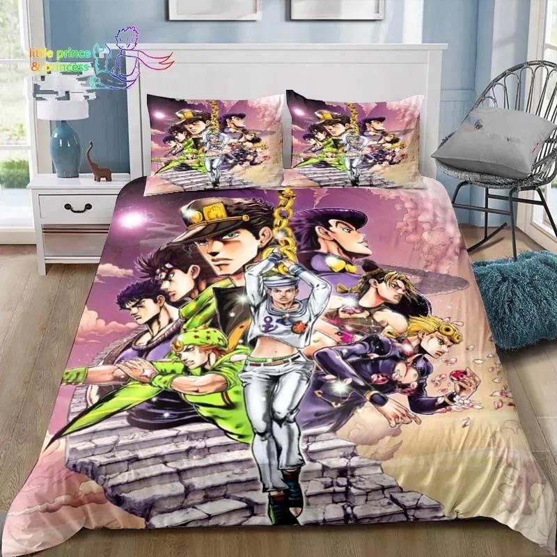 Jojolion Abenteuer Bequeme Bettdecke Bettbezug Kissenbezug Bettwäsche-Set Kinderzimmer Dekoration Heimtextilien
