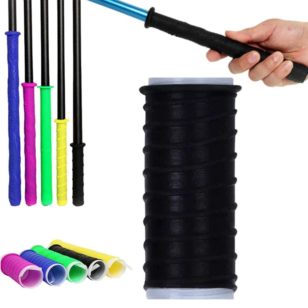 Silicone Cold Shrink Handle Cover Non-slip Grip Sleeves Hand Pole Grips  Fishing Tackle Accessories