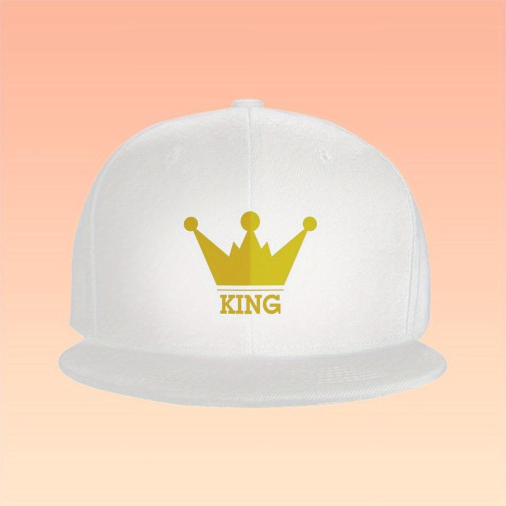 Krona Grafik Polyester Basebollkeps Justerbar Rak Skärm Hip Hop Snapback Hatt för Vardagssport