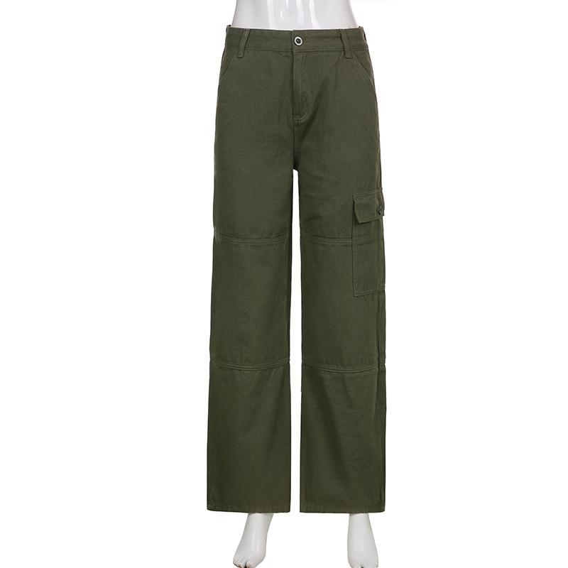 Harajuku Streetwear Oversize Summer High Waist Women's Casual Wide Leg Cargo Pants for Women Baggy Pants Woman Trousers
