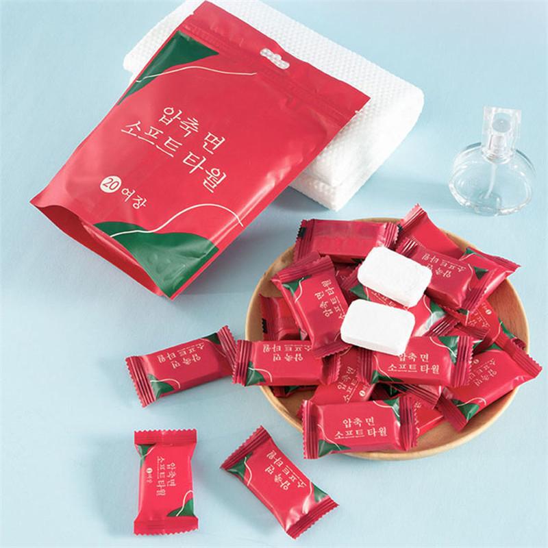 Disposable Travel Towels Compressed Facial Wipes Compact Tablet Mini Wipes Wipes Triangular Wipes Tissues