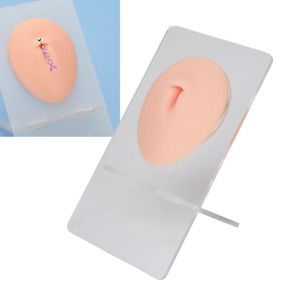 3D Silicone Belly Button Model for Piercing Practice Reusable Soft Elastic Human Navel Model Display