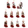 Dog Christmas Tree Pendant Acrylic Window Tree Ornament Hanging Decorations