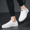 New Men's Leather Loafers High Quality Italian White Casual Shoes Comfort Slip On Lightweight Walking Sneakers Driving Mocassins