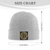 Bitcoin BTC Crypto Currency Warm Knitted Cap Winter Knit Bonnet Hat Skullies Beanies Hip Hop Caps for Unisex