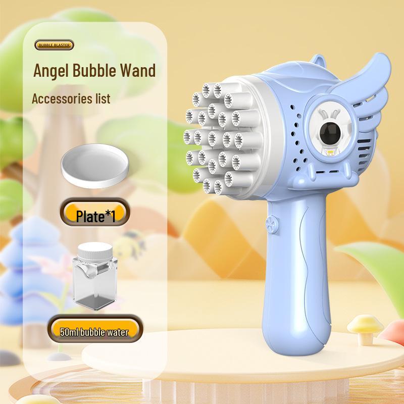 Hot-Selling Automatic Luminous Gatling Bubble Gun - Perfect Toy for Kids