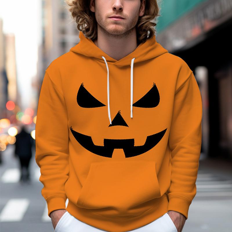 

Осенняя мужская тонкая толстовка с оранжевым принтом тыквы, повседневная удобная толстовка с 3D цифровой печатью для мужчин и женщин, бейсбольная форма для пар XS оранжевый