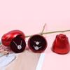 Romantic Jewelry Storage Box Red Gift Display Box Simulation Rose Ring Box  For Girlfriend Gift