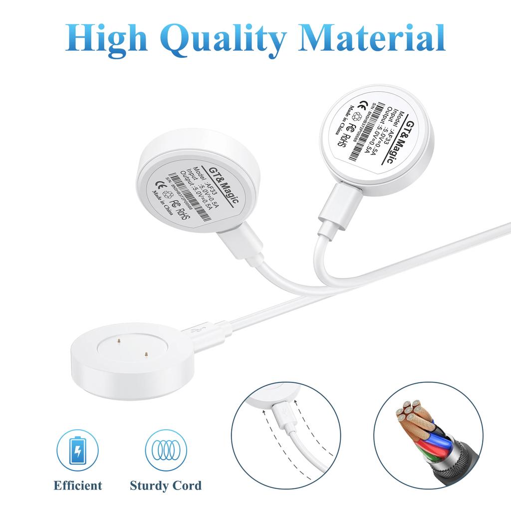 80/100cm USB Charger Charger for Honor Watch 5/ Honor Watch 4 Charging Cable Replacement Adapter Dock for Honor Watch GS4 GS3