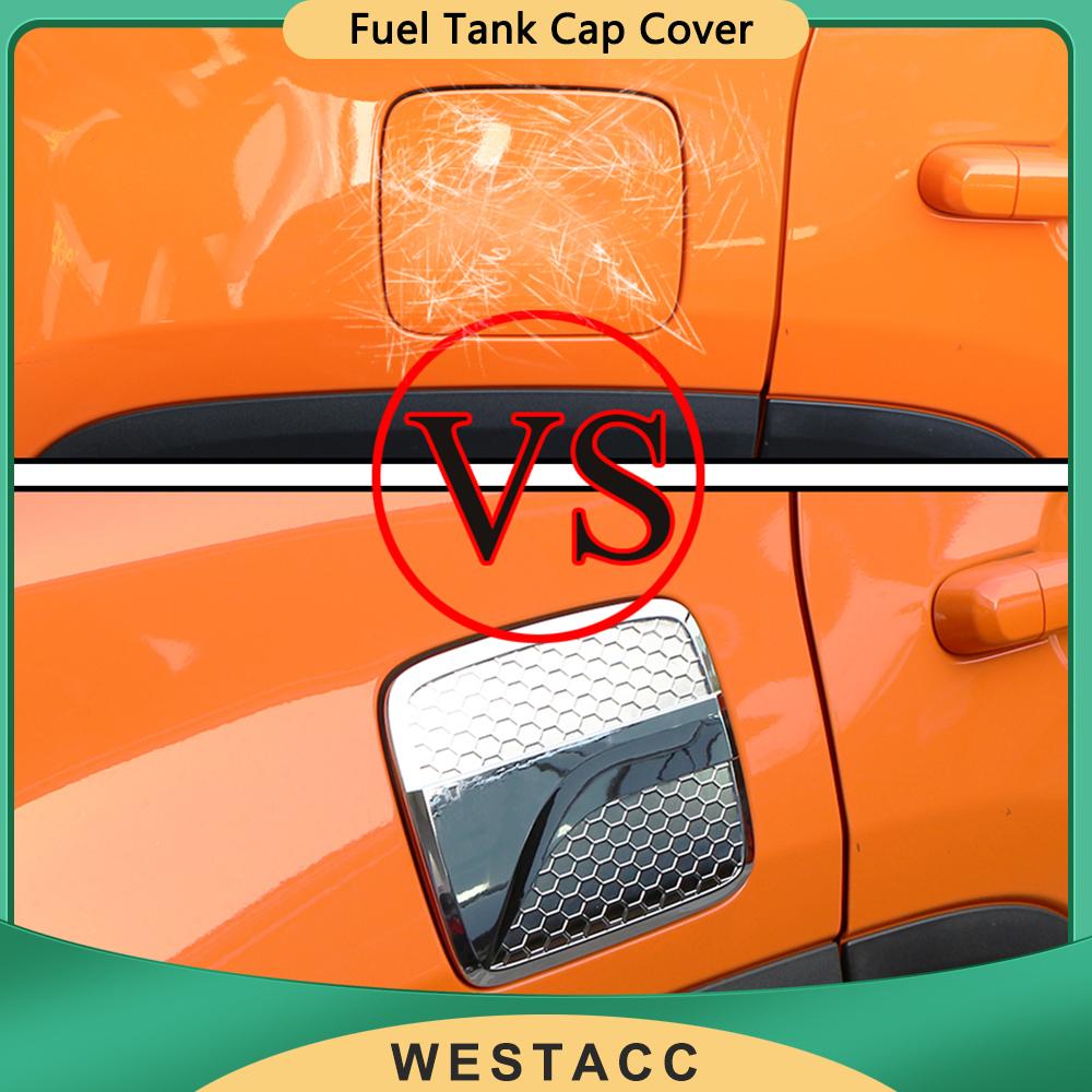 Car Fuel Tank Cap Cover Gas Tank Protective Trim Sticker for Jeep Renegade 2014 -  Car-Styling ABS Chrome