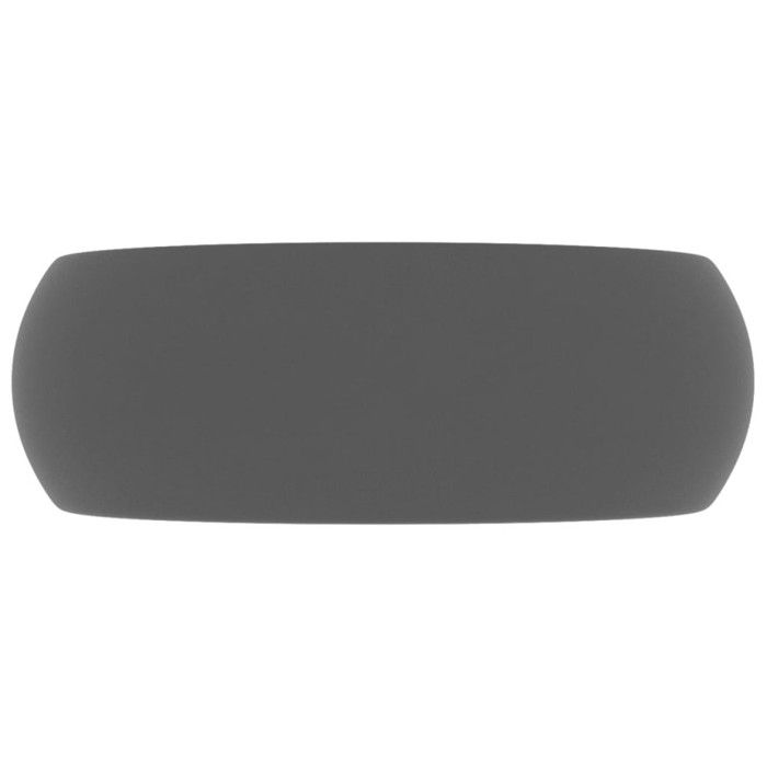 VidaXL Lavabo Rond de Luxe Vasque à Poser de Toilette Lave-mains de Salle de Bain Cuisine Vestiaire Maison Intérieur Gris 147005