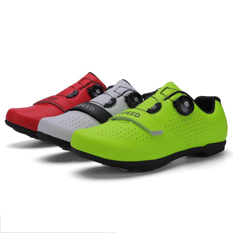 Cycling Sneaker SPD Men Sport Road Bike Boots Flat Racing Speed Sneakers Trail Mountain Bicycle Footwear Spd Pedal Cycling Shoes
