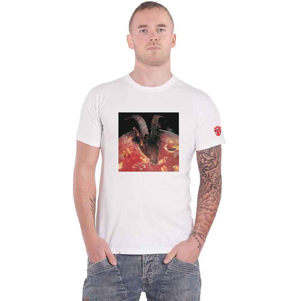The Rolling Stones T-shirt Goats Head Soup Band Logo new Official White M